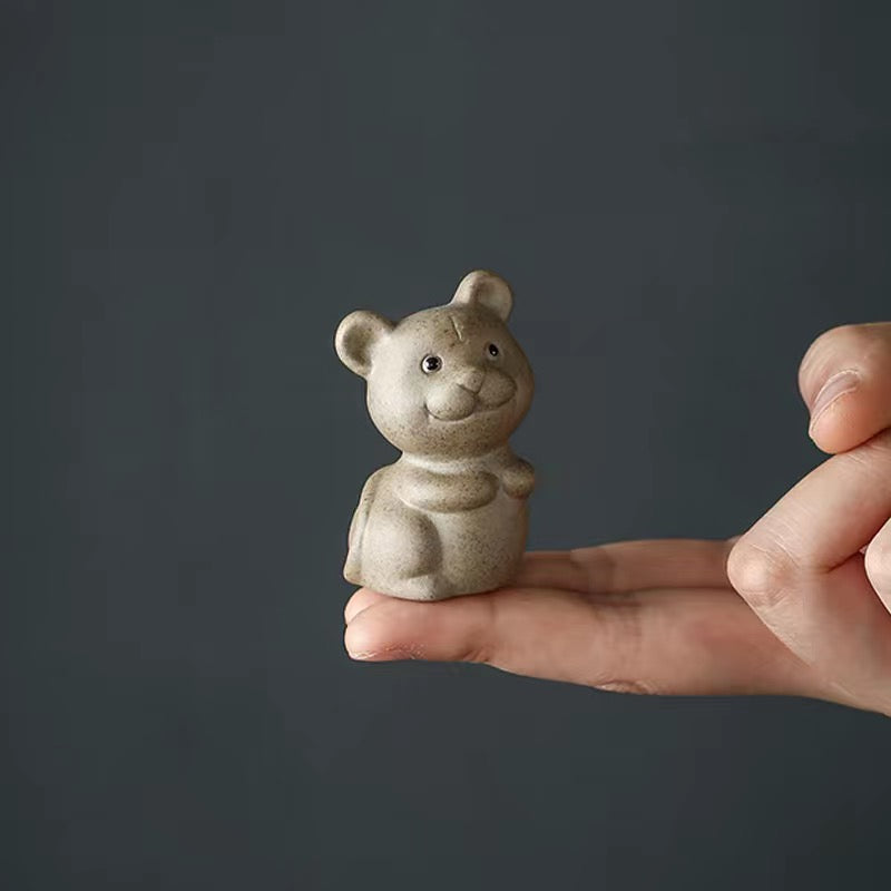 Fingertip Tea Pet 12 Chinese Zodiac Pig Sheep Rabbit Purple Sand Ornament