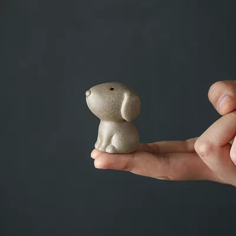 Fingertip Tea Pet 12 Chinese Zodiac Pig Sheep Rabbit Purple Sand Ornament