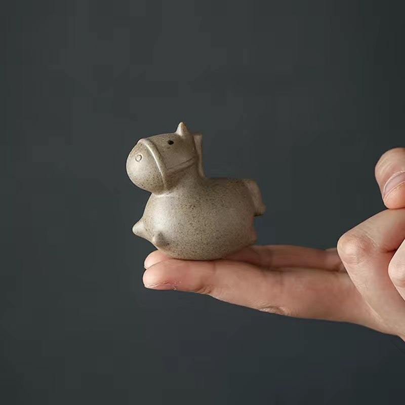 Fingertip Tea Pet 12 Chinese Zodiac Pig Sheep Rabbit Purple Sand Ornament