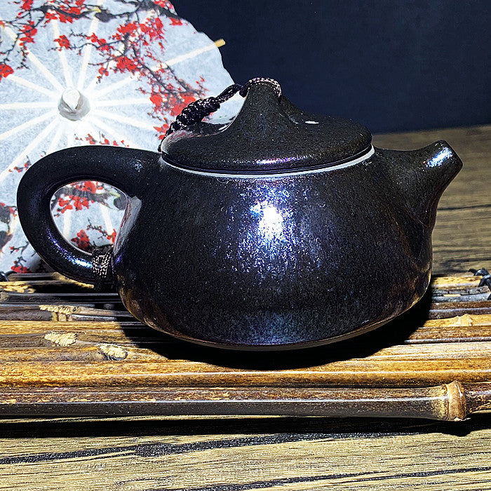 Master Collection--Purple Oil Drip Master Teapot(M143)