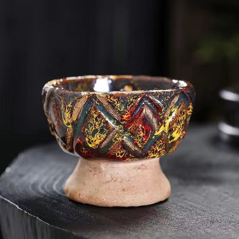 Master Collection----High-end master award-winning Shino yaki Tea cup(