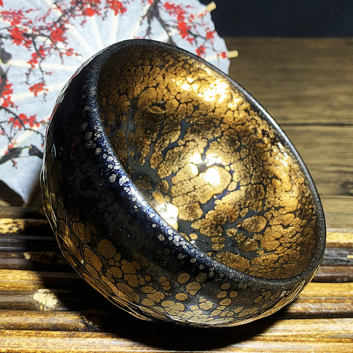 Master Collection----Golden Oil Drop Teacup  (M340)